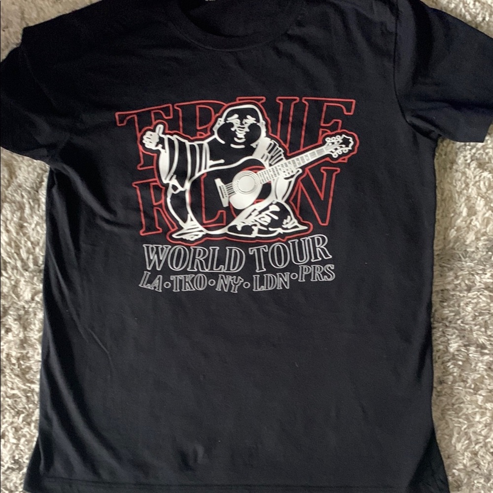 True Religion Black World Tour Tee